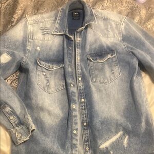 Zara Blue Denim Jacket